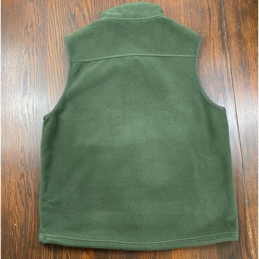 L.L. Bean Men’s Green‎ Fleece Full-Zip Functional Comfortable Classic Vest